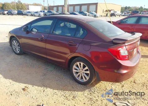 2012 Honda Civic Ex-L from USA, damaged, VIN 2HGFB2F92CH548749